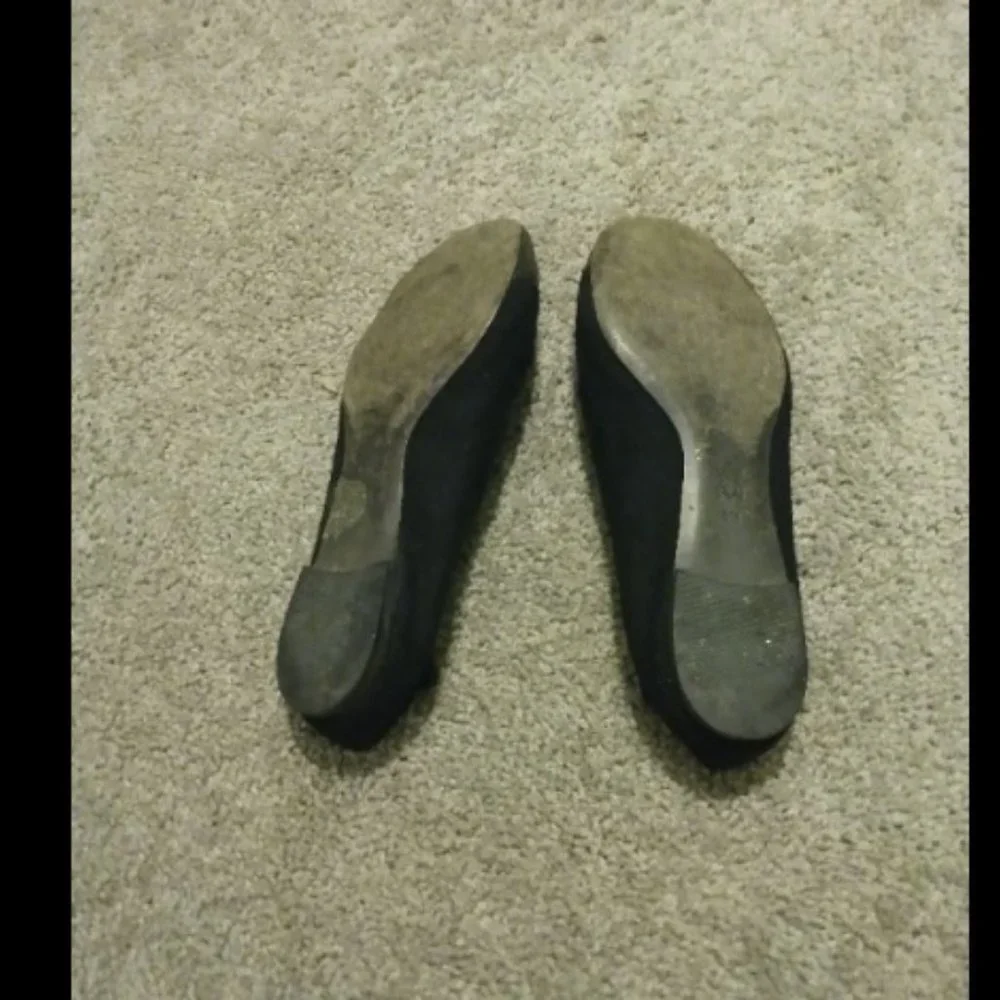 Tory Burch Womens Logo Cap Toe Ballet Flats Sz 9